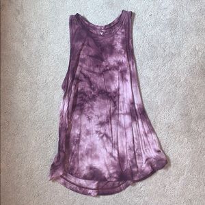 Purple Tie-Dye Tank Top